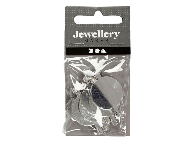 Creativ Company - Brooch pin Silver plated 20mm 5 pcs.