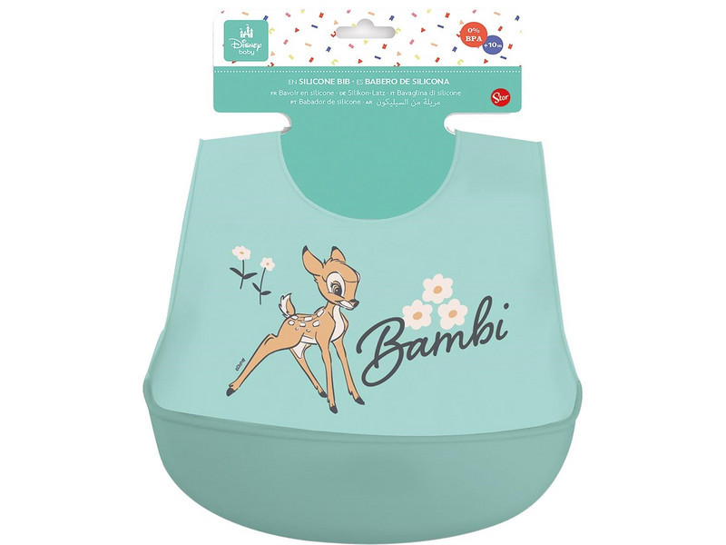 Euromic BABY Toddler 100% silicone Bib Disney Bambi