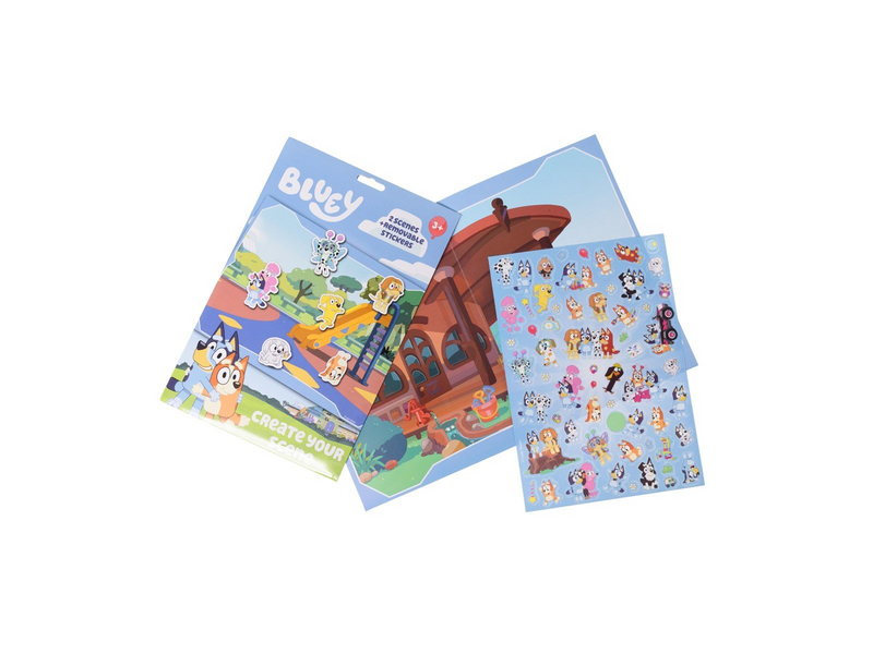 Euromic BLUEY Stickers set create a scene.paper envelope