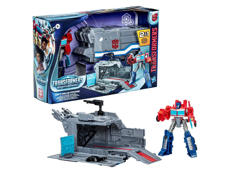 Transformers EarthSpark Optimus Prime Battle Base Trailer 12.5 cm