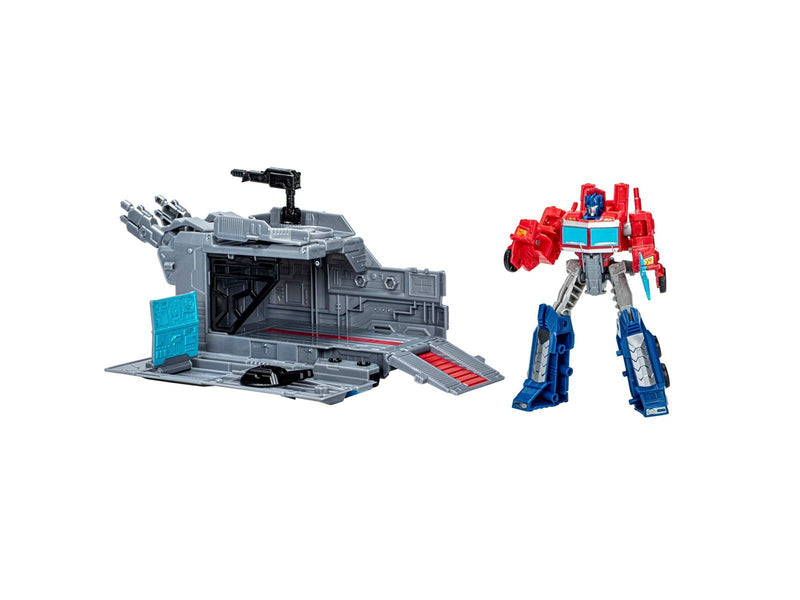 Transformers EarthSpark Optimus Prime Battle Base Trailer 12.5 cm