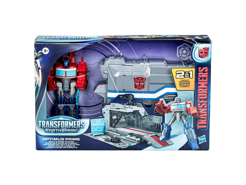 Transformers EarthSpark Optimus Prime Battle Base Trailer 12.5 cm