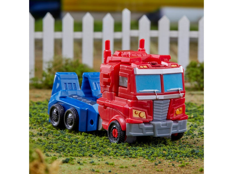 Transformers EarthSpark Optimus Prime Battle Base Trailer 12.5 cm