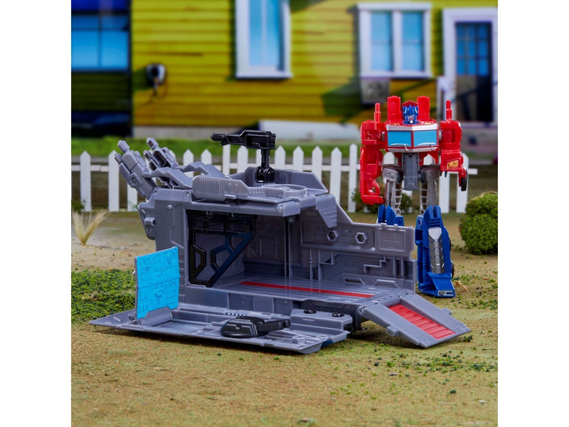 Transformers EarthSpark Optimus Prime Battle Base Trailer 12.5 cm