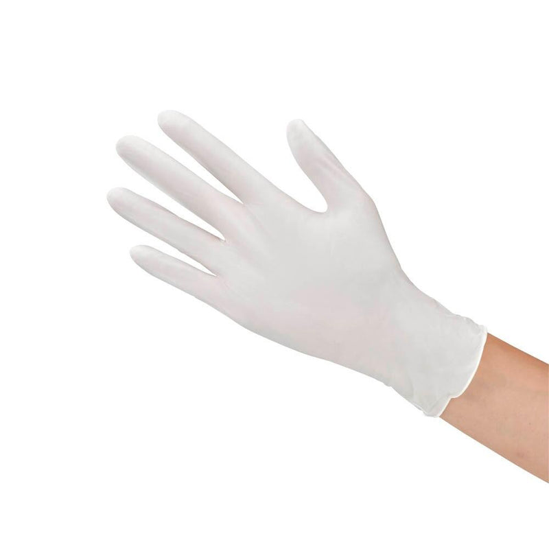 HYGOSTAR unisex Einmalhandschuhe SAFE PREMIUM weiß Größe L - 100 Stück