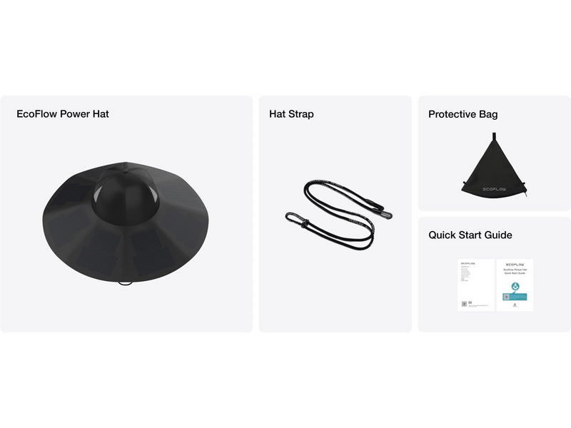 EcoFlow PowerHat - Large/X Large Powerbank (Akku) - schwarz