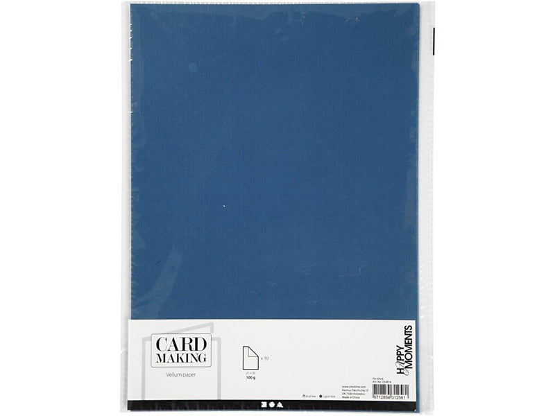 Creativ Company - Vellum paper A4 Blue 10 Sheets
