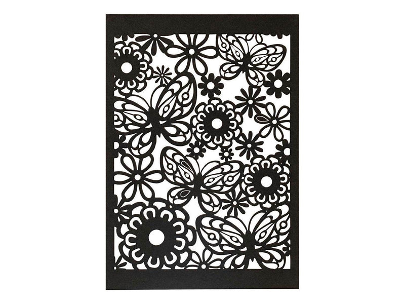 Creativ Company - Patterned Cardboard Black 10 pcs.