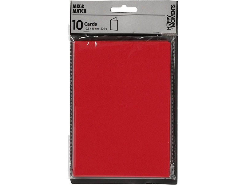 Creativ Company - Cards Red 10.5x15cm 10 pcs.