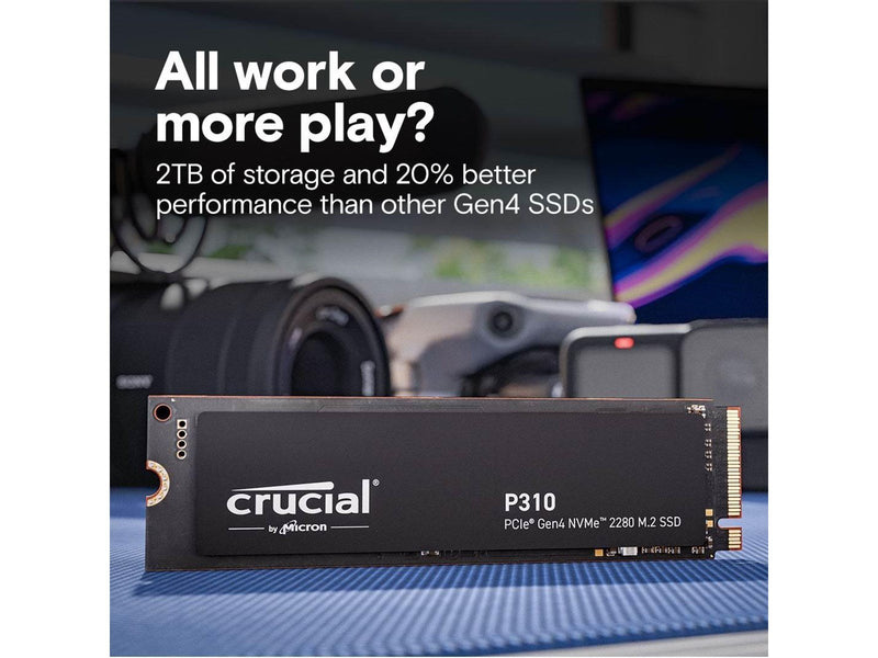 Crucial P310 SSD - 4TB - Ohne Kühlkörper - M.2 2280 - PCIe 4.0