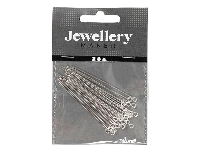 Creativ Company - Head Pins Silver Plated 50 mm 30 pcs.