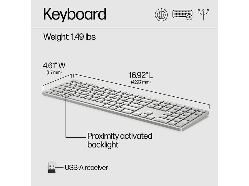 HP 970 Programmable Wireless keyboard