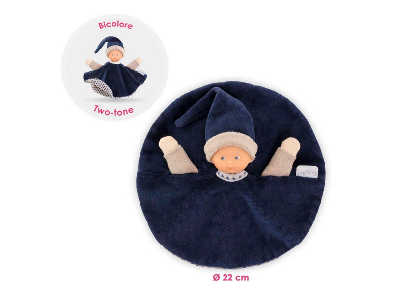 Corolle Tidoudou - Navy Blue Cuddle Cloth 17cm