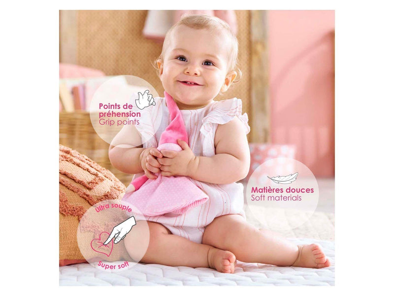 Corolle Tidoudou - Pink Cuddle Cloth 17cm