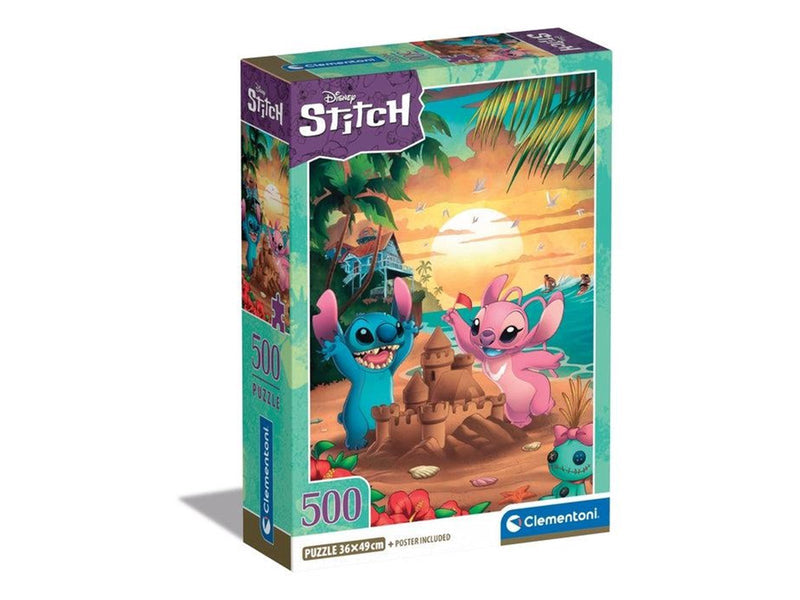 Clementoni Disney Stitch and Angel Sandcastle (500)