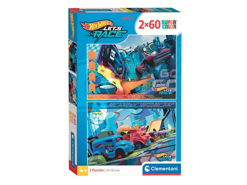 Clementoni Hot Wheels Super Colour Jigsaw Puzzle (2x20)