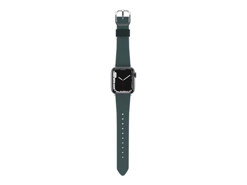 OtterBox Symmetry Cactus Leather Watch Band for Apple Watch 40/41/42mm Juniper Sprig - green
