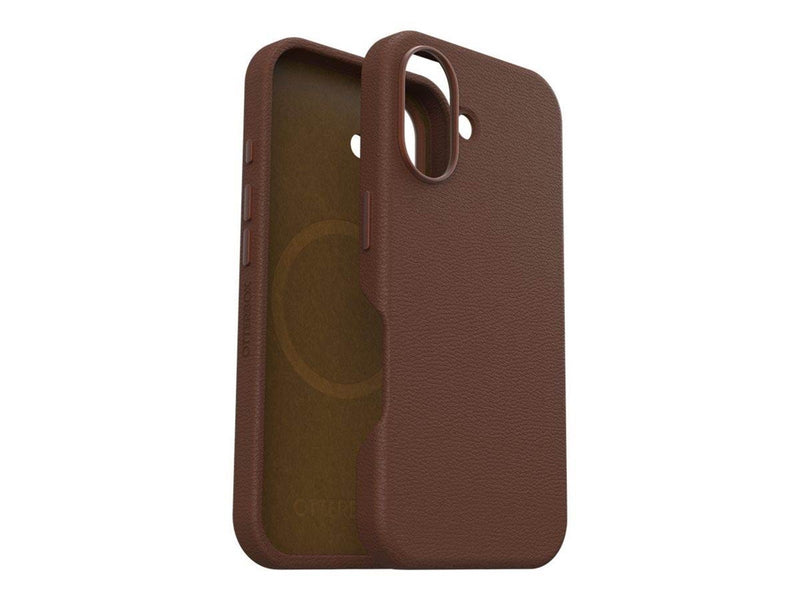OtterBox Symmetry Cactus Leather Apple iPhone 16 Rich Adobe - brown