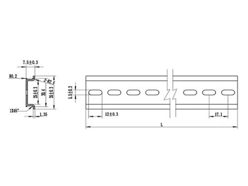 DeLOCK DIN Rail Panel