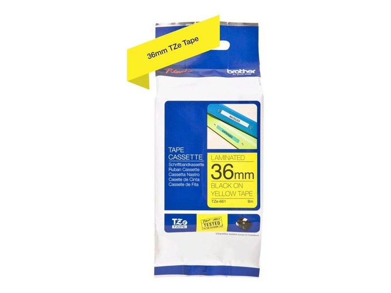 Brother Tape brother 36 mm black/yellow