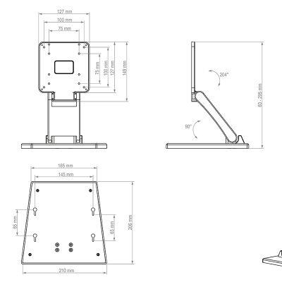 Hagor HP POS Mount POS-Monitorhalterung