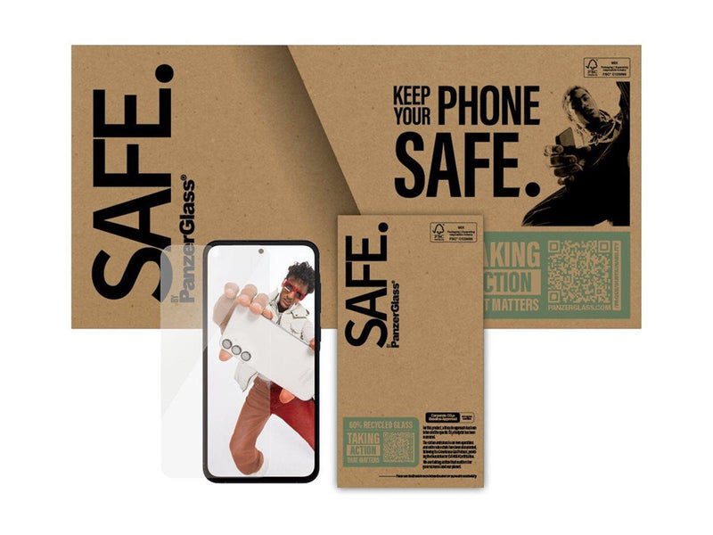 PanzerGlass SAFE. by  - screen protector for mobile phone - ultra-wide fit
