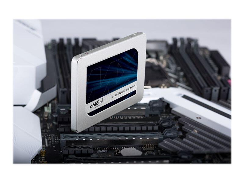 Crucial CT1000MX500SSD1 MX500 1000GB SATA 2.5” SSD 7mm mit 9.5mm Adapter