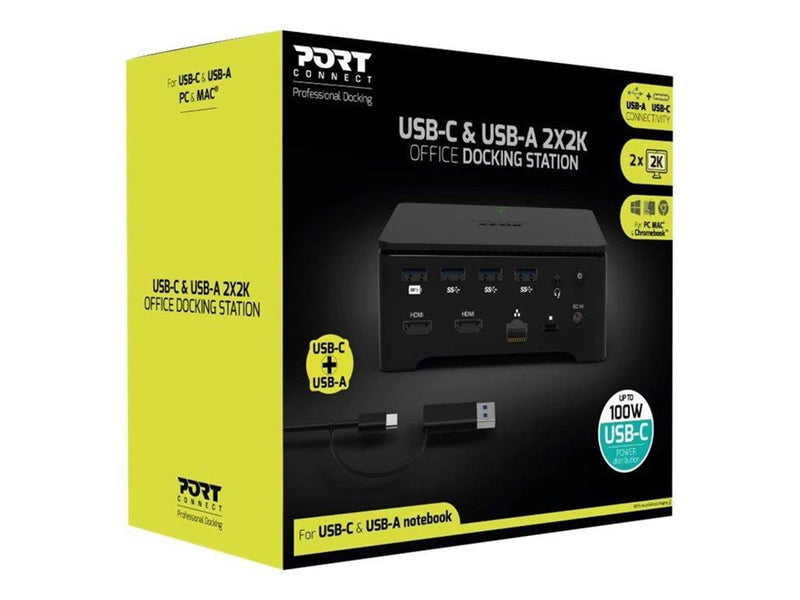 PORT Designs PORT connect USB-C & USB-A 2X2K UNIVERSAL OFFICE