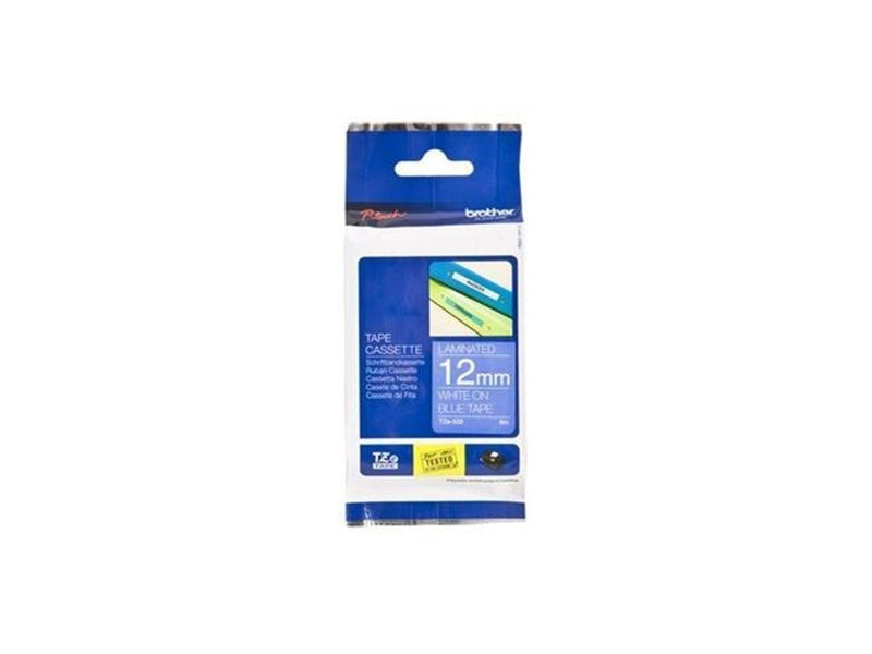 Brother TZE535 - White on blue - Roll (1.2 cm x 8 m)