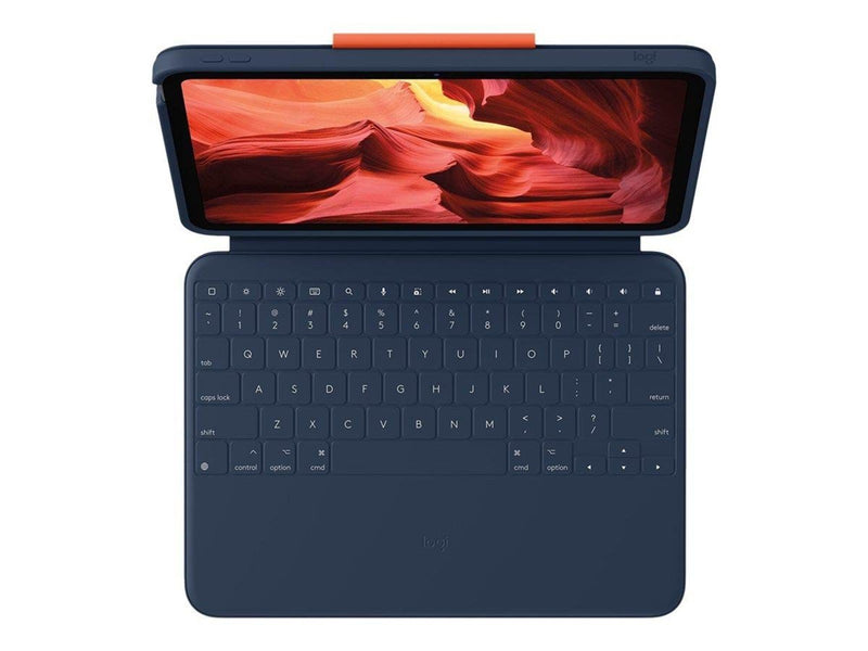 Logitech Rugged Combo 4 - keyboard and folio case - classic blue Input Device - Tastatur & Folio-Set - Blau