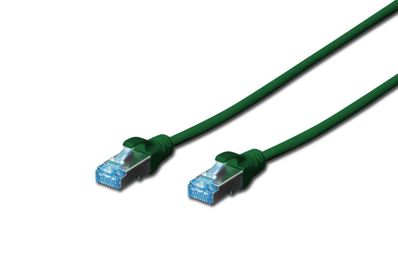 DIGITUS Patch-Kabel RJ-45 (M) zu RJ-45 (M) 3m Kupfer SF/UTP Cat 5e grün (DK-1531-030/G)
