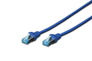 DIGITUS Patch-Kabel RJ-45 (M) zu RJ-45 (M) 10m Kupfer SF/UTP Cat 5e blau (DK-1531-100/B)