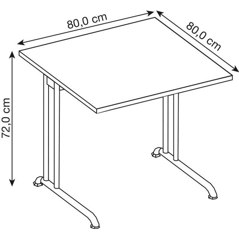 HAMMERBACHER Schreibtisch VBS08/E/S eiche
