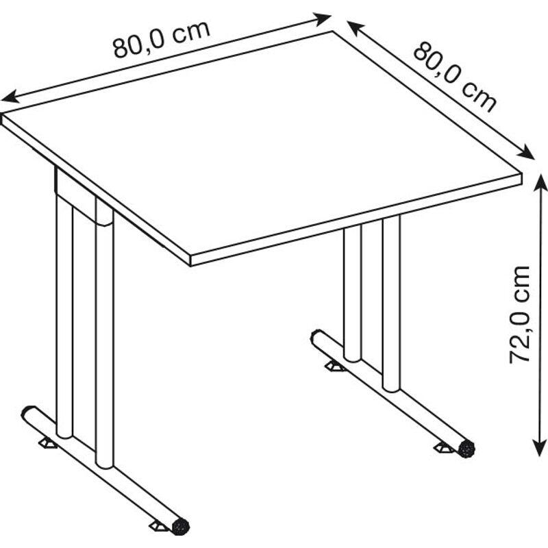 HAMMERBACHER Schreibtisch VNS08/E/S eiche