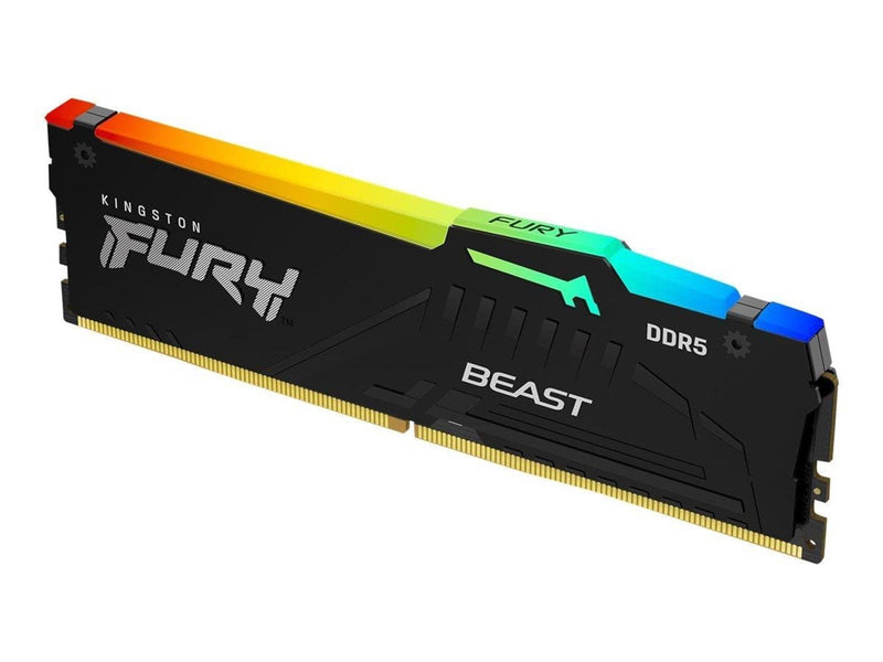Kingston FURY Beast RGB DDR5-6000 - 32GB - CL30 - AMD EXPO & Intel XMP - Schwarz