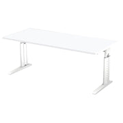HAMMERBACHER höhenverstellbarer Schreibtisch VUS19/W/W weiß