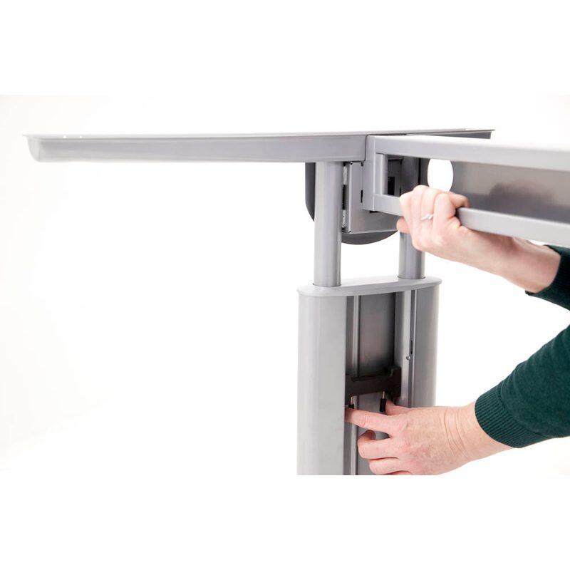 HAMMERBACHER höhenverstellbarer Schreibtisch VUS12/5/S lichtgrau