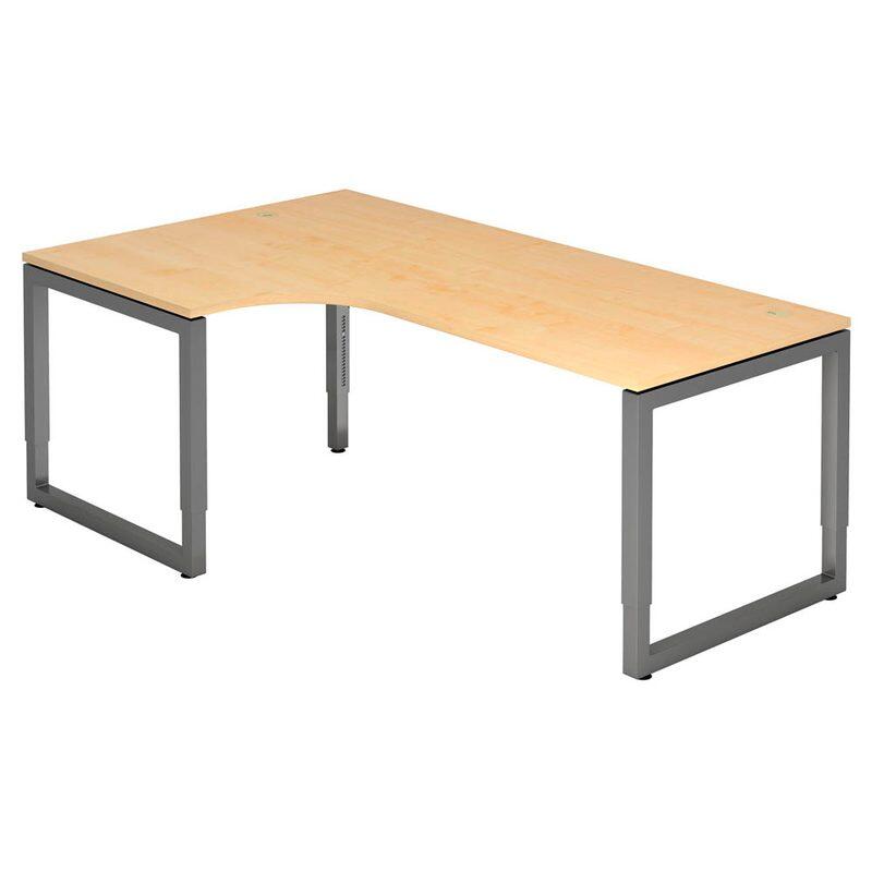HAMMERBACHER VRS82/3/G höhenverstellbarer Schreibtisch 65 - 85 cm ahorn / anthrazit