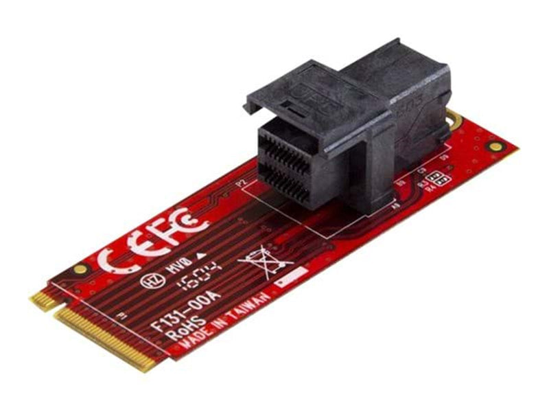 StarTech.com U.2 (SFF-8643) to M.2 PCI Express 3.0 x4 Host Adapter Card for 2.5" U.2 NVMe SSD - interfaceadapter - SAS - M.2 Car