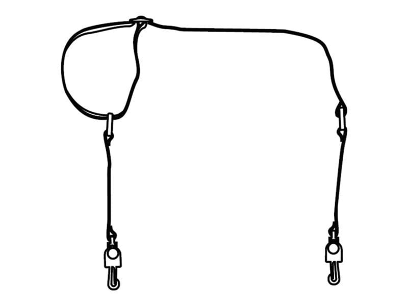 Zebra RUG SHOULDR STRAP W/METAL CLIP ACCS