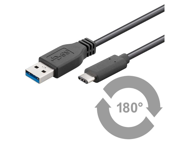 Pro USB-A - USB-C - 0.15m - Schwarz