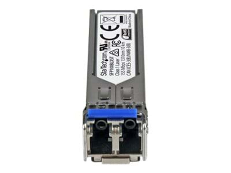 StarTech.com MSA Compliant 100 Mbps Fiber SFP Transceiver Module - 100Base-LX - SM LC - 10 km - SFP (mini-GBIC) transceiver modu
