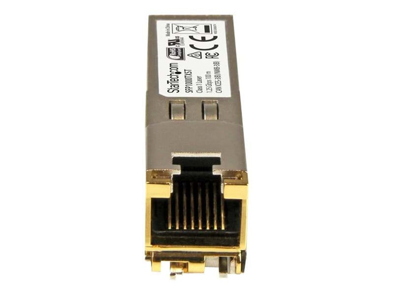 StarTech.com MSA Compliant Gigabit Copper RJ45 SFP Transceiver - 1000Base-TX - 100m - SFP (mini-GBIC) transceiver modul - Gigabi