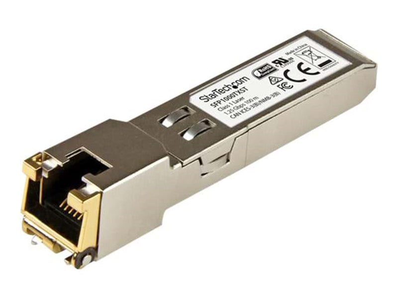 StarTech.com MSA Compliant Gigabit Copper RJ45 SFP Transceiver - 1000Base-TX - 100m - SFP (mini-GBIC) transceiver modul - Gigabi