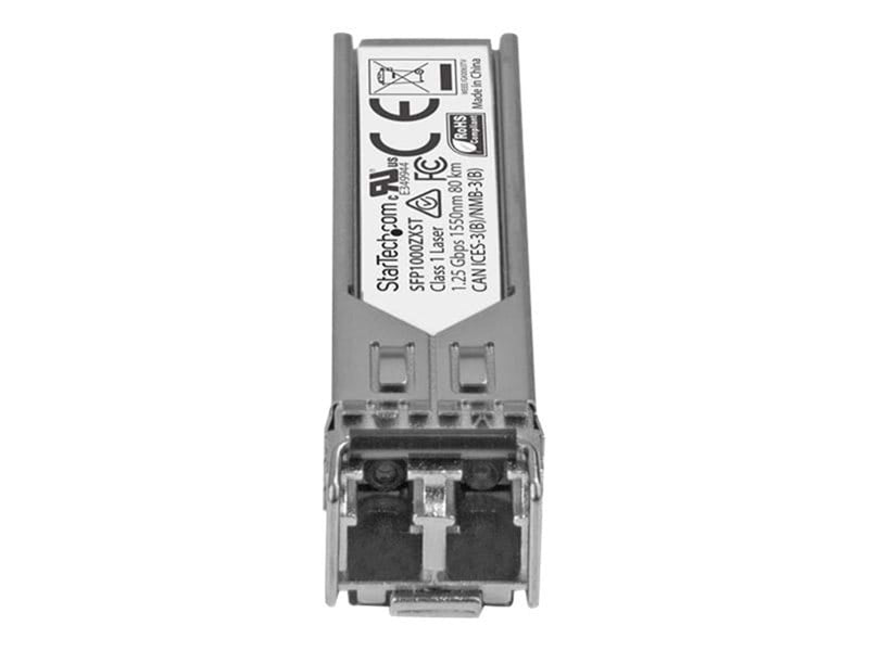 StarTech.com MSA Compliant Gigabit Fiber SFP Transceiver Module - 1000Base-ZX - SM LC - 80 km - SFP (mini-GBIC) transceiver modu