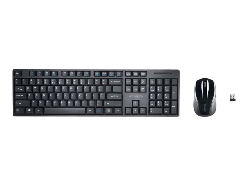Kensington Pro Fit Desktop Set - Tastatur & Maus Set - Deutsch - Schwarz