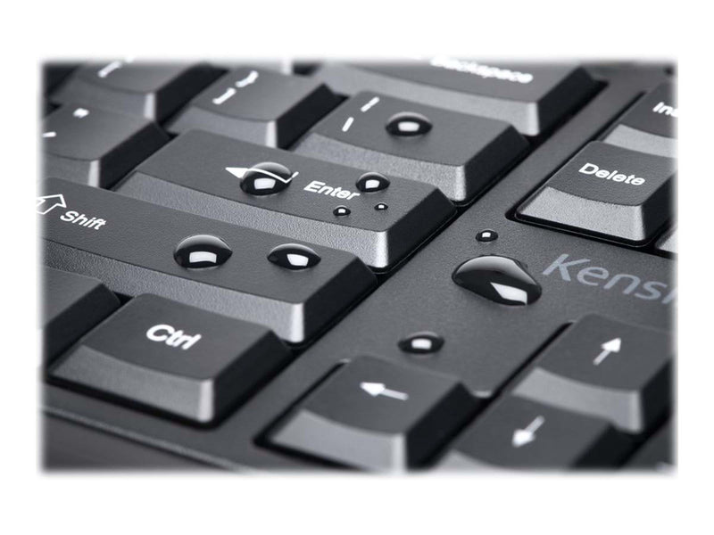 Kensington Pro Fit Desktop Set - Tastatur & Maus Set - Deutsch - Schwarz