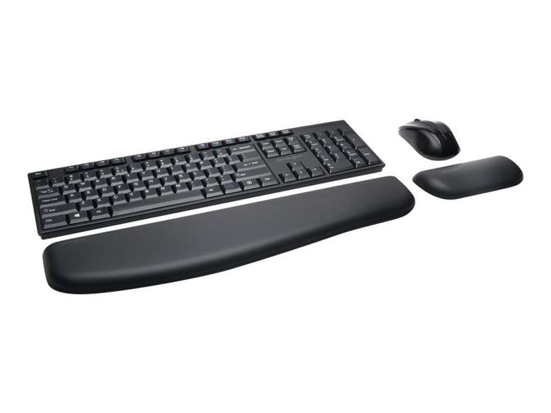 Kensington Pro Fit Desktop Set - Tastatur & Maus Set - Deutsch - Schwarz