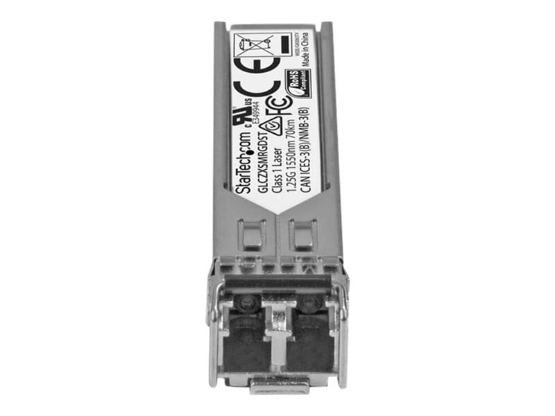 StarTech.com Gigabit Fiber 1000Base-ZX SFP Transceiver Module - Cisco GLC-ZX-SM-RGD Compatible - SM LC - 70 km (43.5 mi) - SFP (