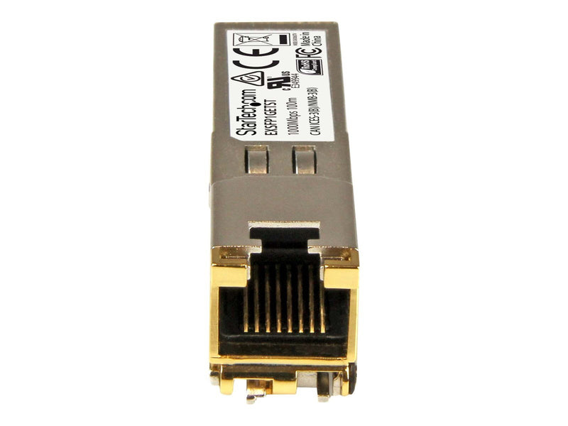 StarTech.com Gigabit RJ45 Copper SFP Transceiver Module - Juniper EX-SFP-1GE-T Compatible - 100m - SFP (mini-GBIC) transceiver m